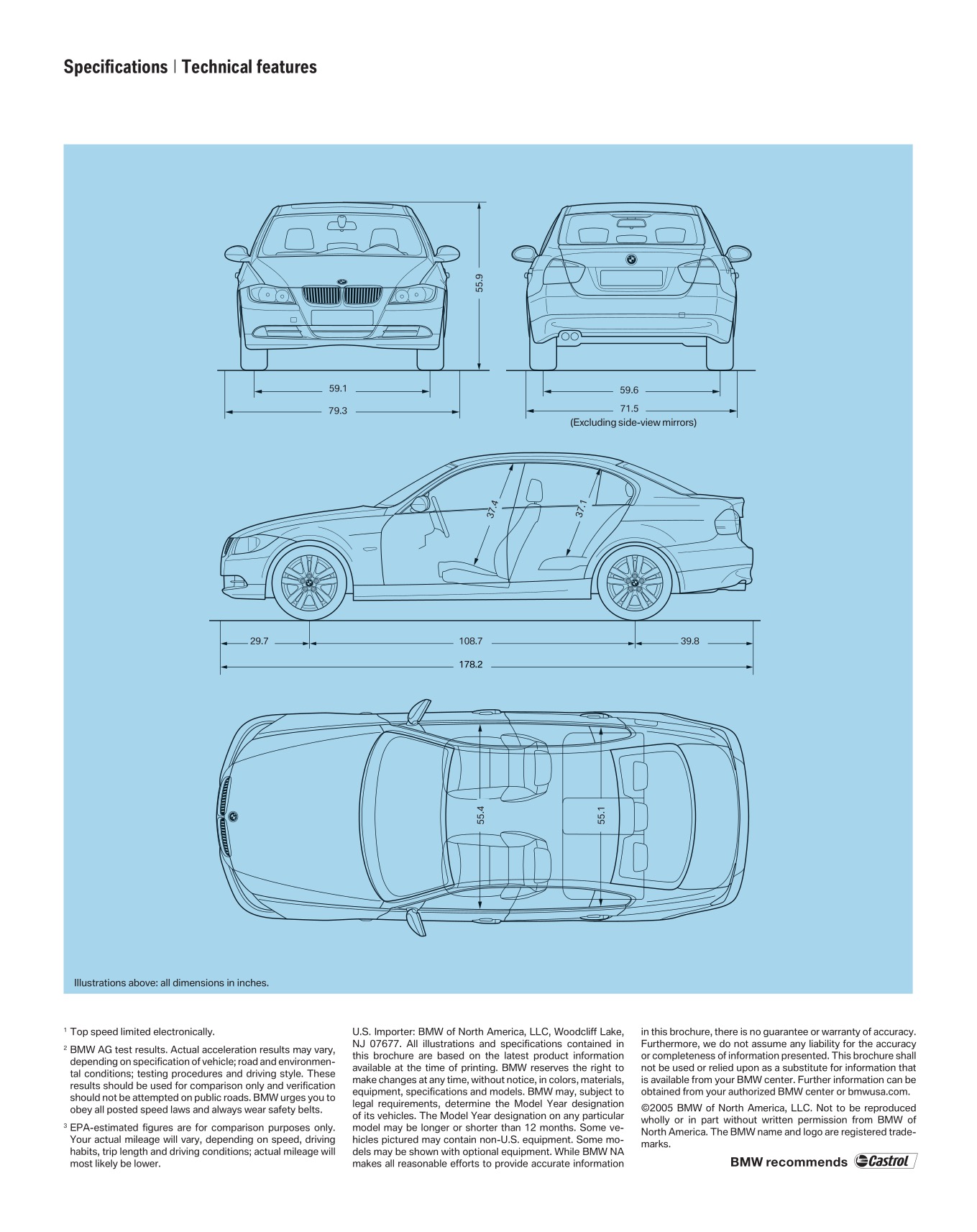 2006 BMW 3-Series Sedan Brochure Page 15